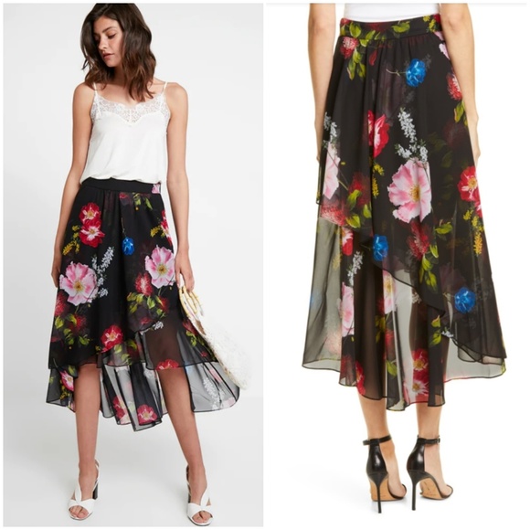 🍒NWT🍒 TED BAKER BERRY SUNDAE MIDI SKIRT - Picture 2 of 8